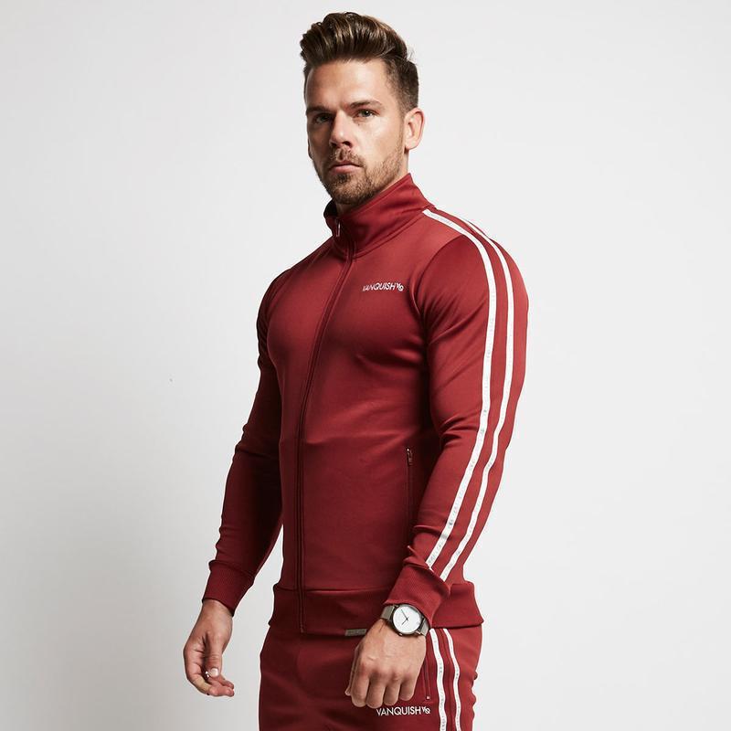 Damien – Sweatshirt de Sport Rayé Slim-fit pour Homme