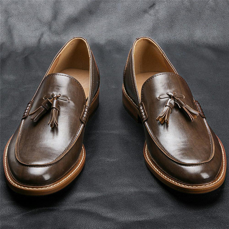 Brendan – Mocassins d'affaires pour hommes en cuir vegan premium