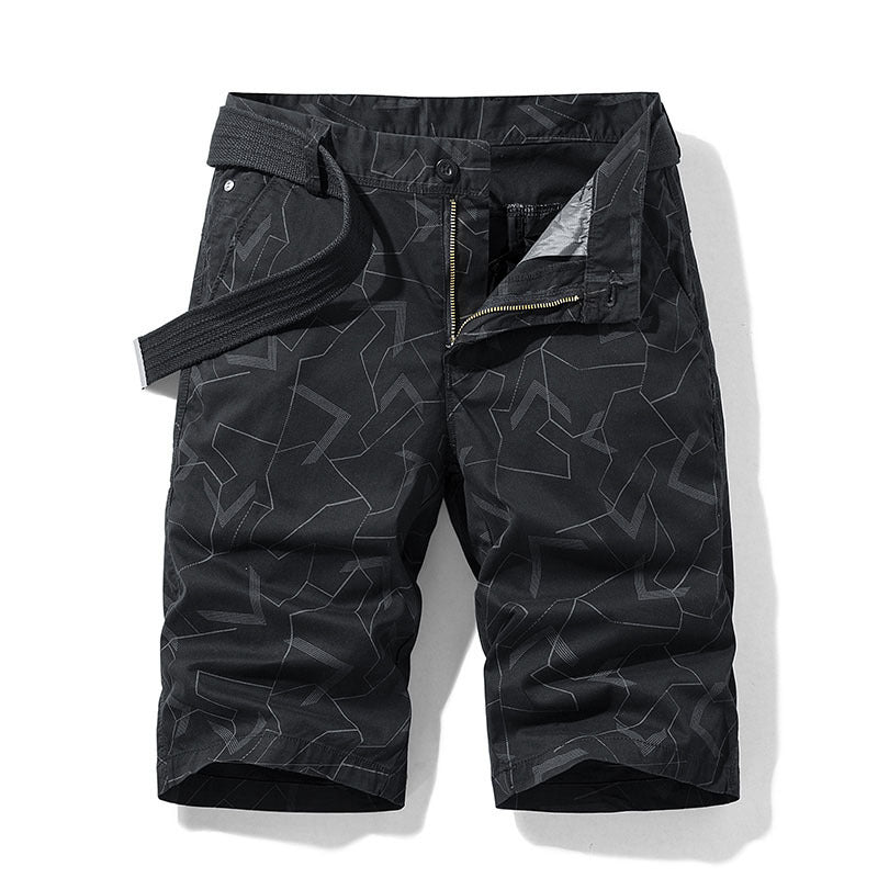 Robin – Geometrisch bedruckte Herren-Freizeitshorts