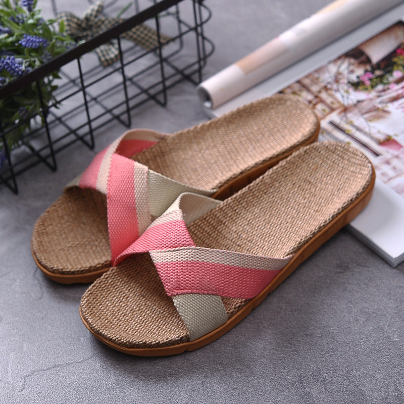 Miranda – Chaussons Antidérapants en Lin