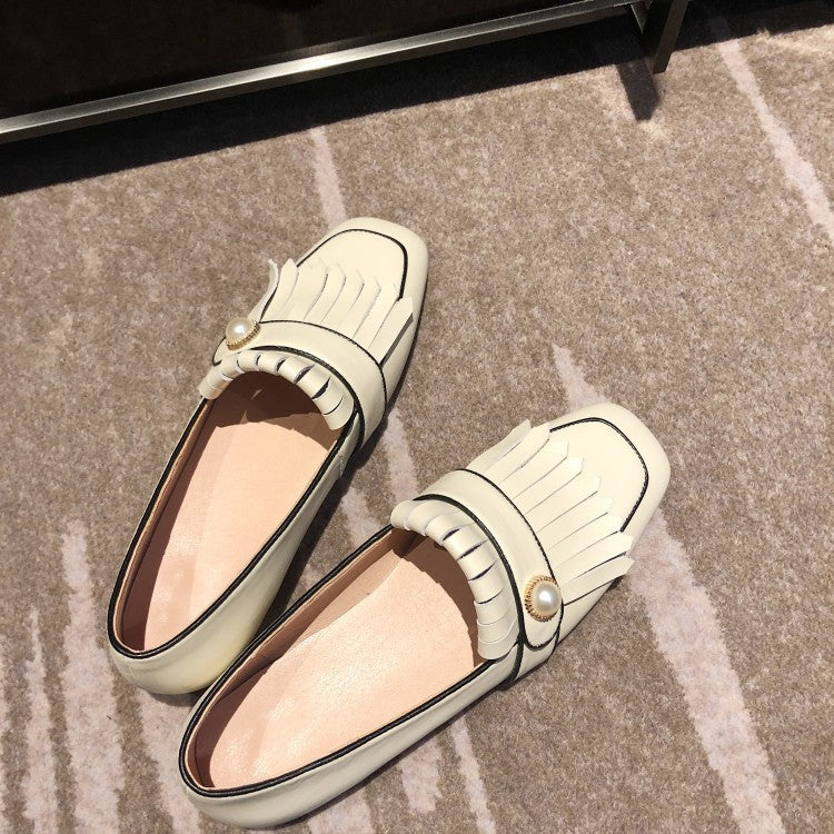 Kathleen – Sneaker vintage pour femme en cuir vegan avec franges