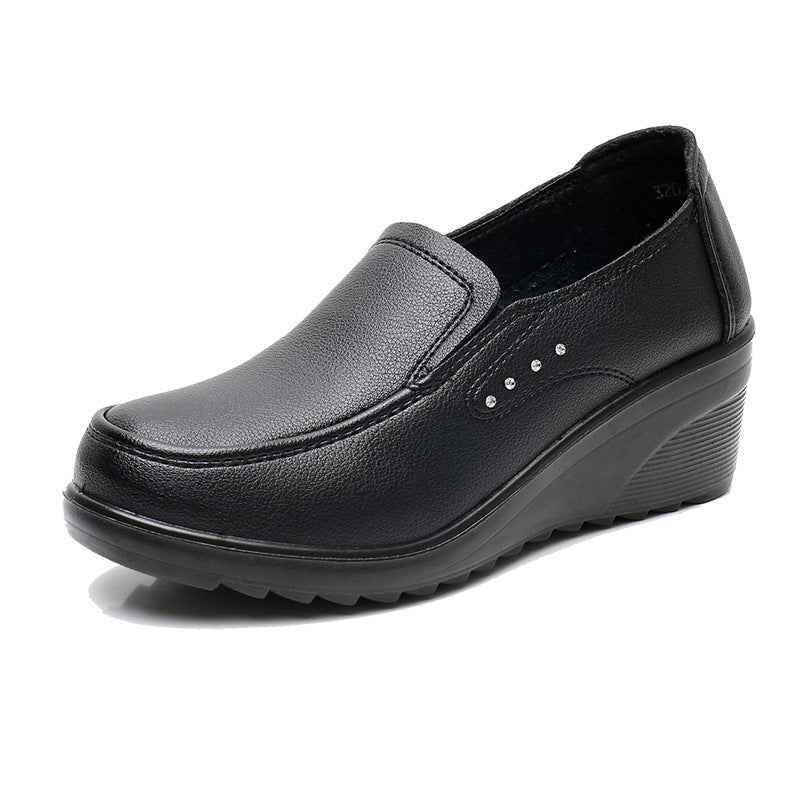 Lauren – Chaussures à talons compensés en cuir vegan pour femme