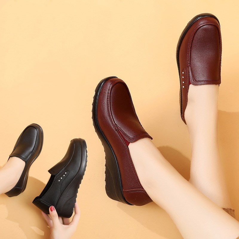 Lauren – Chaussures à talons compensés en cuir vegan pour femme