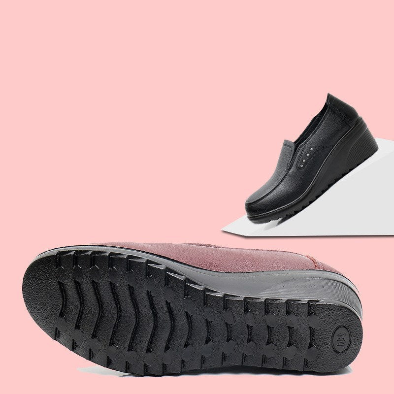 Lauren – Chaussures à talons compensés en cuir vegan pour femme