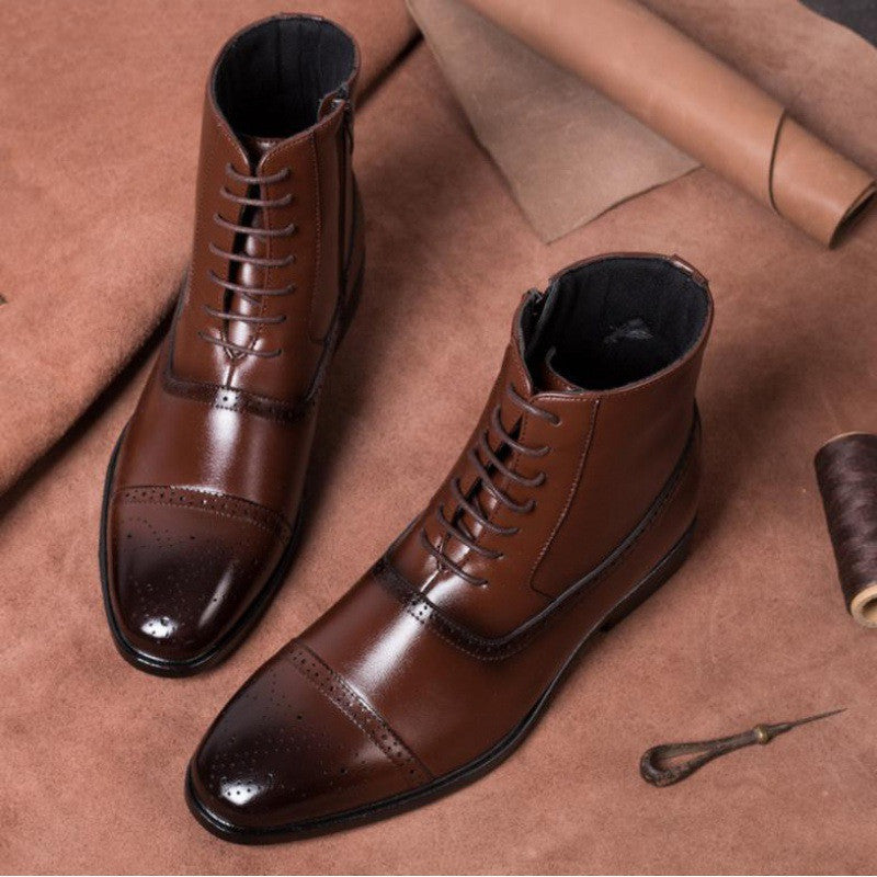 Karen – Grandes Bottes d'Hiver pour Femmes en Cuir Végétalien Vintage