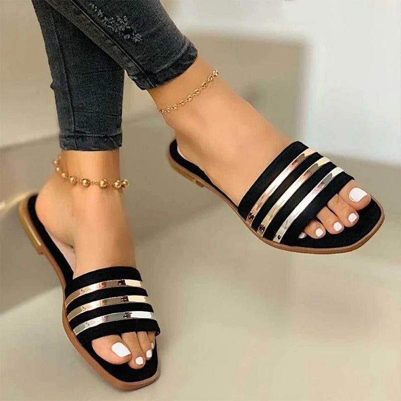 Joan – Confortables Chaussons en Cuir Vegan pour Femmes