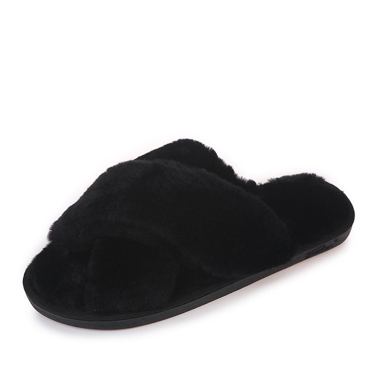 Dawn – Chaussons en Peluche pour Femme avec Semelle Antidérapante