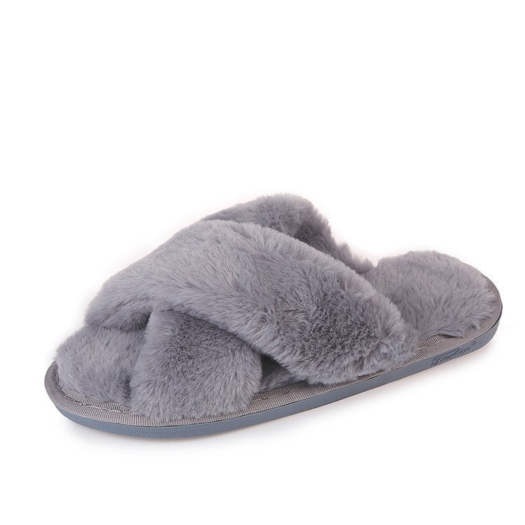Dawn – Chaussons en Peluche pour Femme avec Semelle Antidérapante