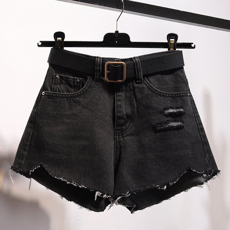 Grace – Shorts en Denim Irrégulier pour Femme
