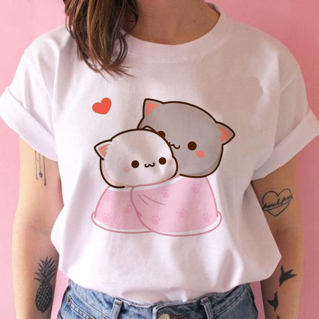 Amanda – T-shirt Kawaii Punk Anime pour Femmes