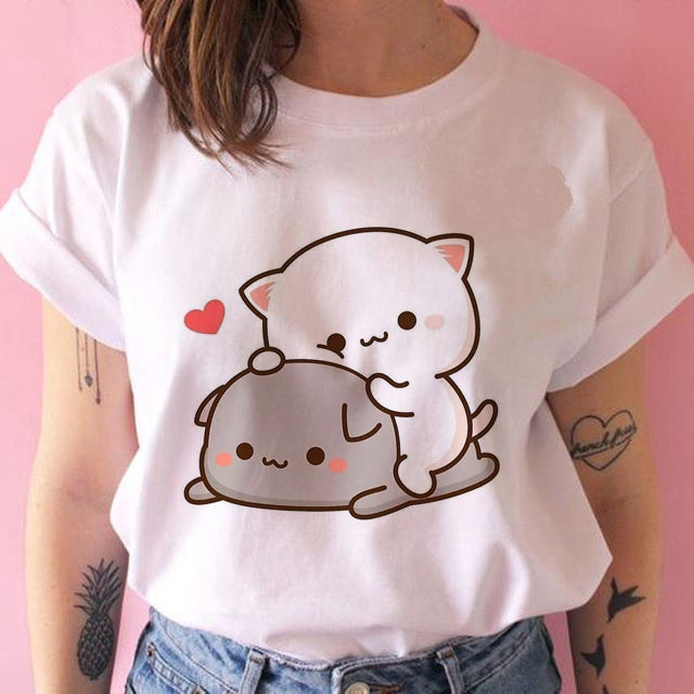 Amanda – T-shirt Kawaii Punk Anime pour Femmes