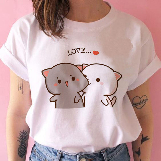Amanda – T-shirt Kawaii Punk Anime pour Femmes
