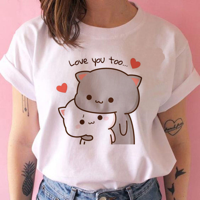Amanda – T-shirt Kawaii Punk Anime pour Femmes