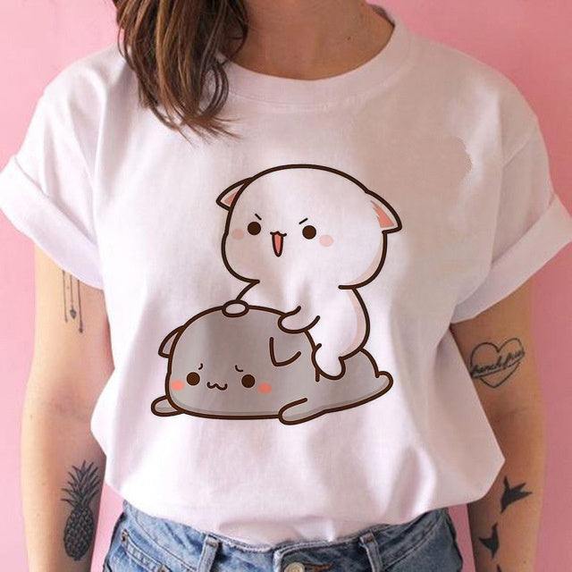 Amanda – T-shirt Kawaii Punk Anime pour Femmes