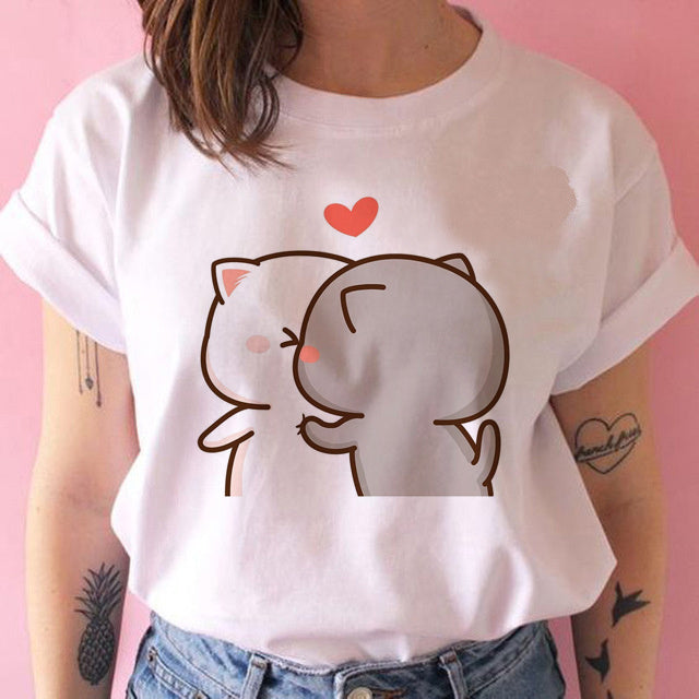 Amanda – T-shirt Kawaii Punk Anime pour Femmes