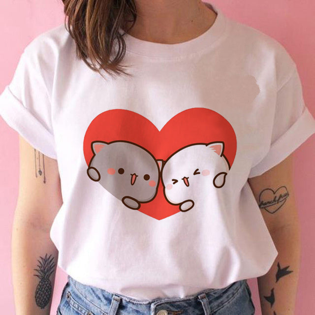 Amanda – T-shirt Kawaii Punk Anime pour Femmes