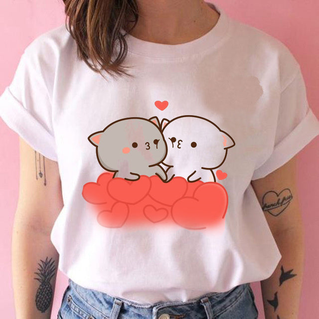 Amanda – T-shirt Kawaii Punk Anime pour Femmes
