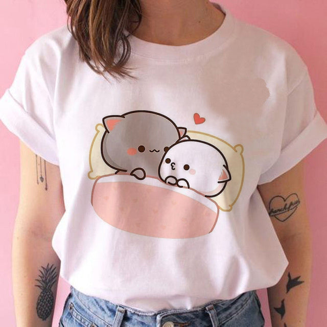 Amanda – T-shirt Kawaii Punk Anime pour Femmes