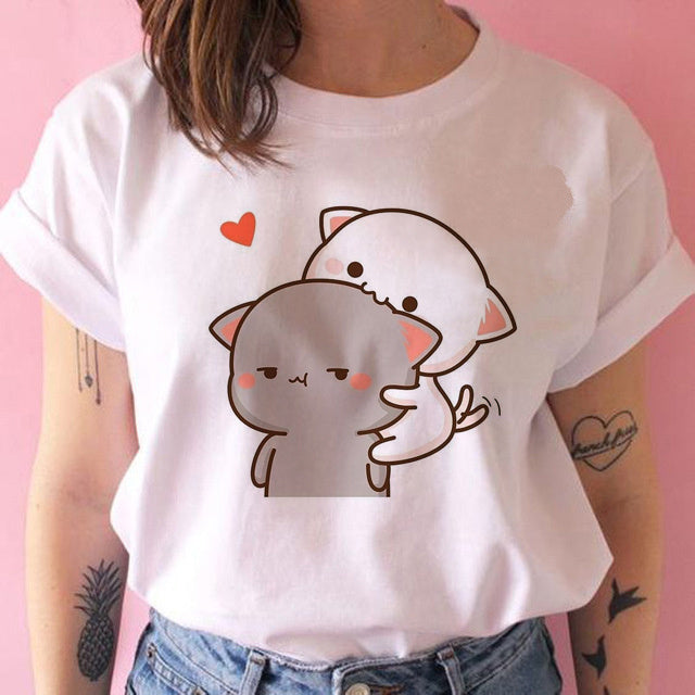 Amanda – T-shirt Kawaii Punk Anime pour Femmes