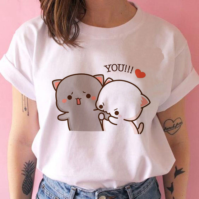 Amanda – T-shirt Kawaii Punk Anime pour Femmes
