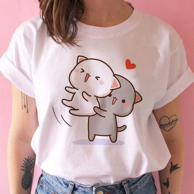 Amanda – T-shirt Kawaii Punk Anime pour Femmes