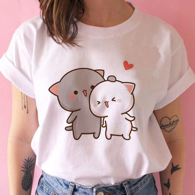 Amanda – T-shirt Kawaii Punk Anime pour Femmes