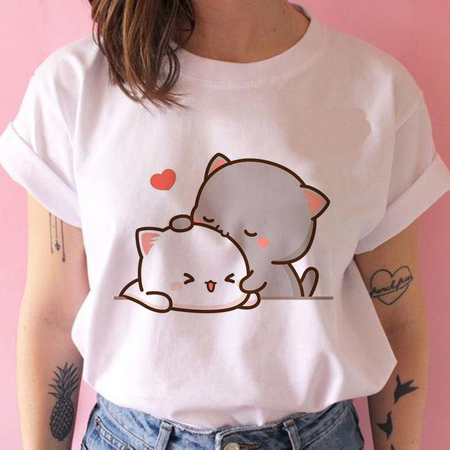 Amanda – T-shirt Kawaii Punk Anime pour Femmes