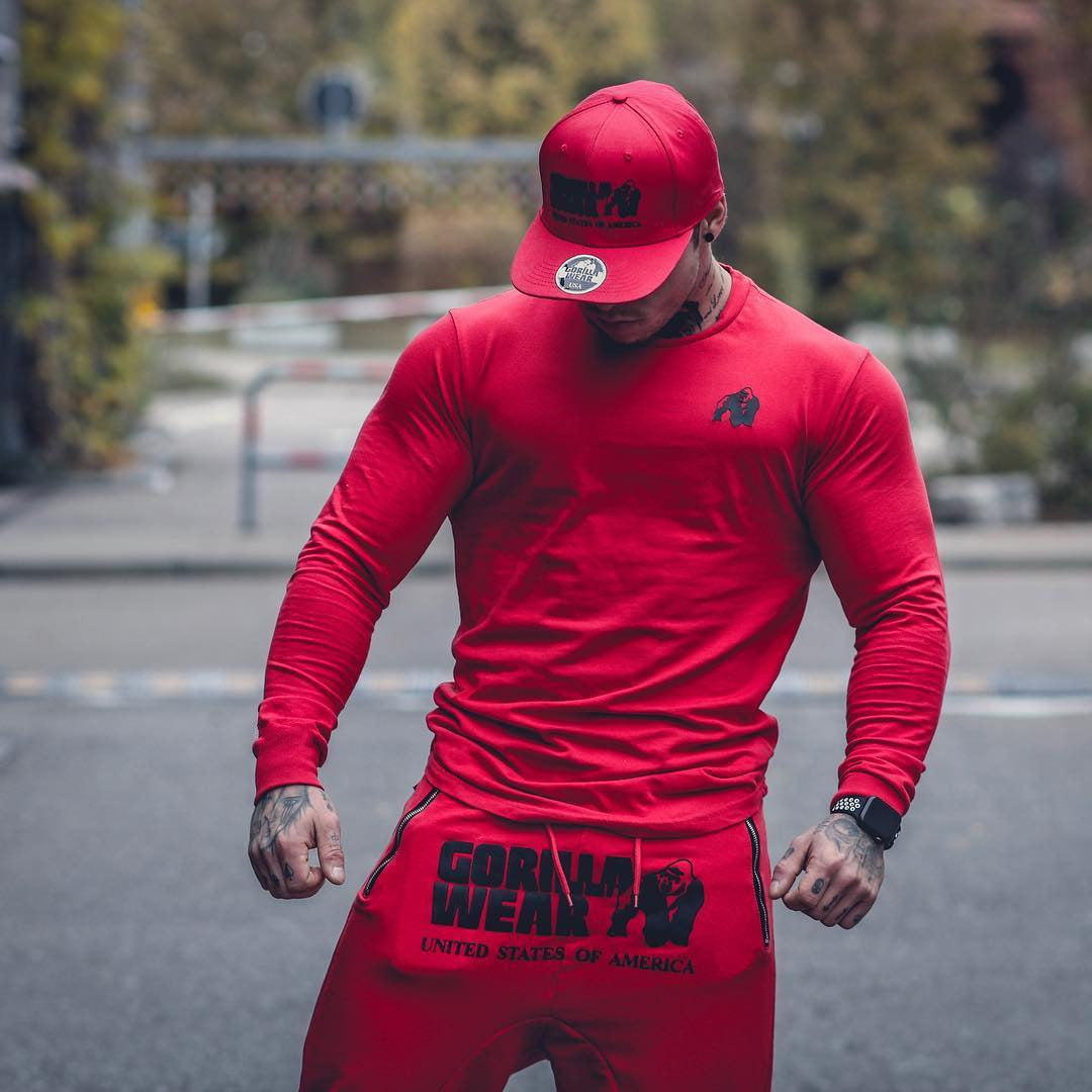Jake – T-shirt de sport et loisirs à manches longues et fines