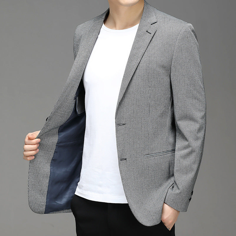 Joshua – Costume pour Homme à Motif Carreaux et Traitement Sans Repassage