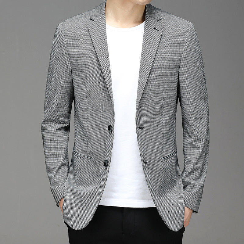Joshua – Costume pour Homme à Motif Carreaux et Traitement Sans Repassage