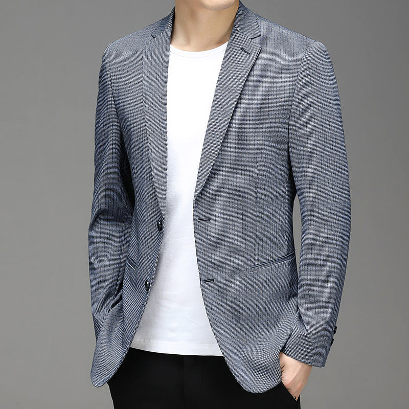 Joshua – Costume pour Homme à Motif Carreaux et Traitement Sans Repassage