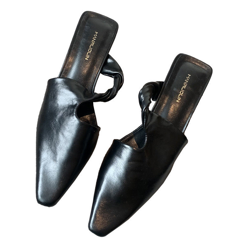 Juliet – Mules à Talon Moyen à Bout Pointu pour Femmes