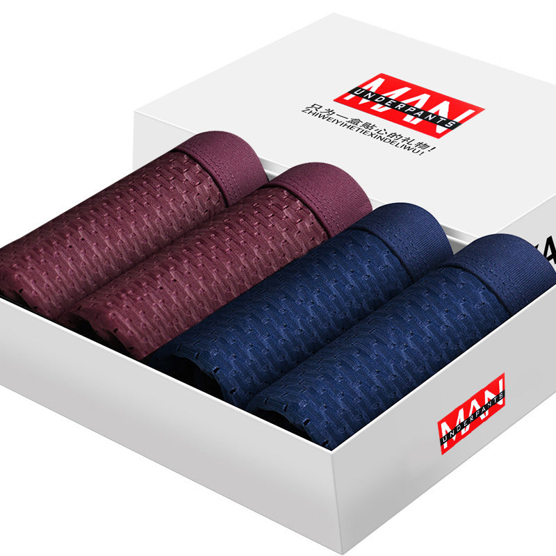 Roger – Boxer Shorts pour Homme en Soie de Glace