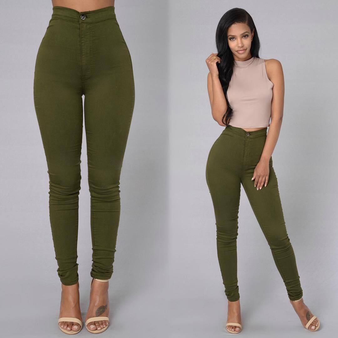 Stephanie – Leggings colorées pour femmes à taille haute
