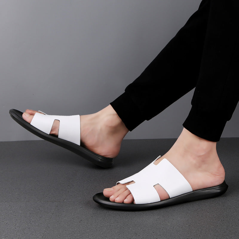 Jay – Sandales tongs en cuir vegan pour homme
