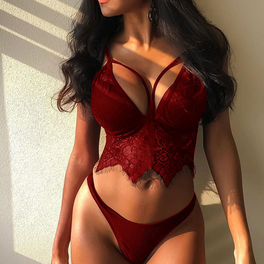 Angela – Ensemble de Lingerie en Dentelle pour Femmes