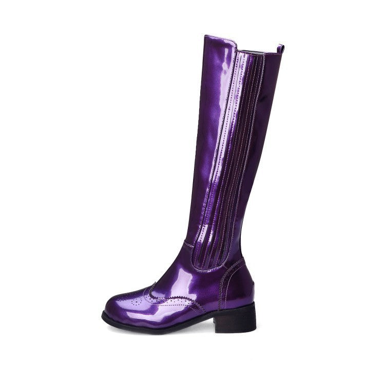 Judith – Bottes Longues en Cuir Vegan avec Talon Bas
