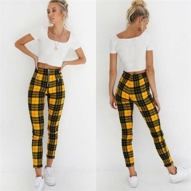 Paul – Pantalon minceur à motif carreaux noir et blanc