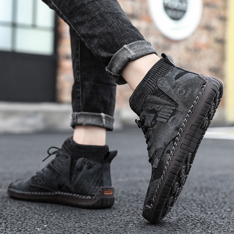 Albert – Sneakers à chaussettes hautes pour hommes