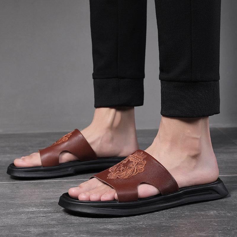 Conrad – Sandales de plage estivales pour hommes en cuir végan
