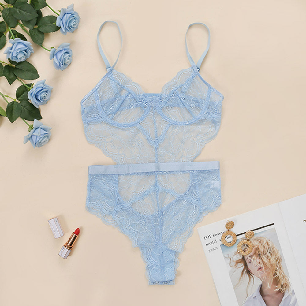 Lily – Corset Monopièce en Dentelle Sexy pour Femmes