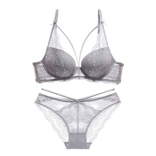 Juliet – Ensemble de soutien-gorge push-up vert pour femmes