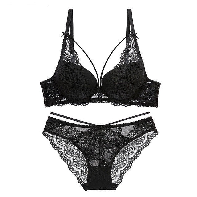 Juliet – Ensemble de soutien-gorge push-up vert pour femmes
