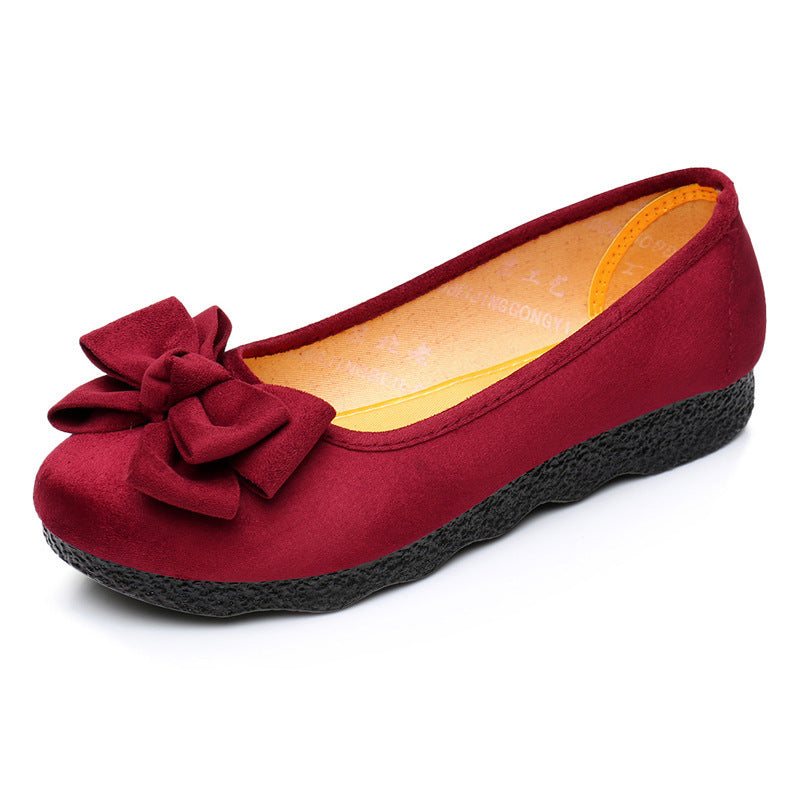 Danielle – Ballerines avec nœud et bout rond