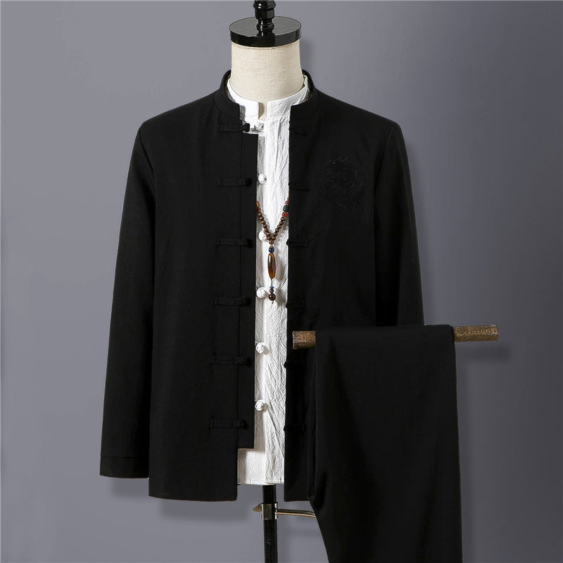 Ted – Costume Ethno Rétro avec Col Mandarin