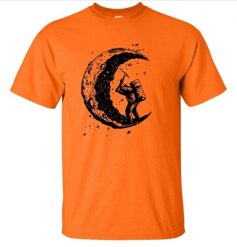 Andy – T-shirt décontracté avec imprimé lune pour homme