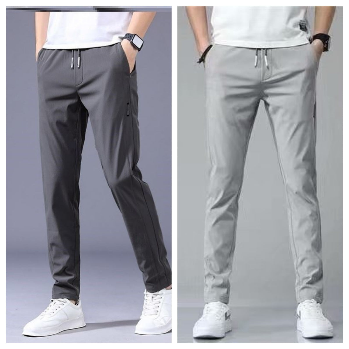Conrad – Pantalon de Jogging Décontracté pour Hommes avec Cordon de Serrage Style Coréen
