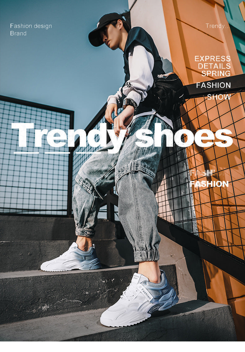 Derek – Sneakers en maille respirante au design fin