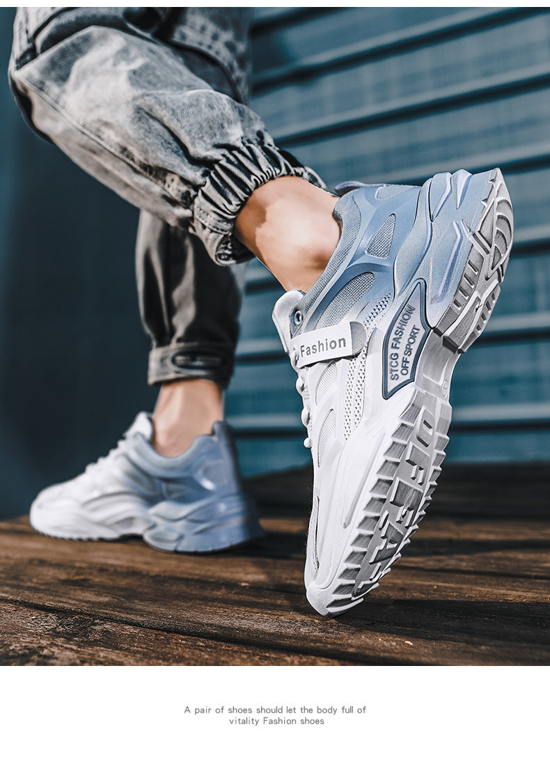 Derek – Sneakers en maille respirante au design fin