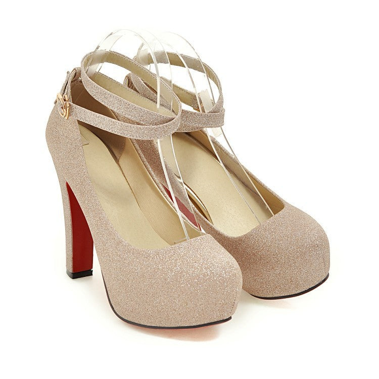 Patricia – Élégants Chaussures de Mariage pour Femmes avec Semelle Épaisse